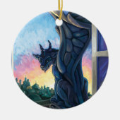 Gargoyle Guardian Keramisch Ornament (Voorkant)