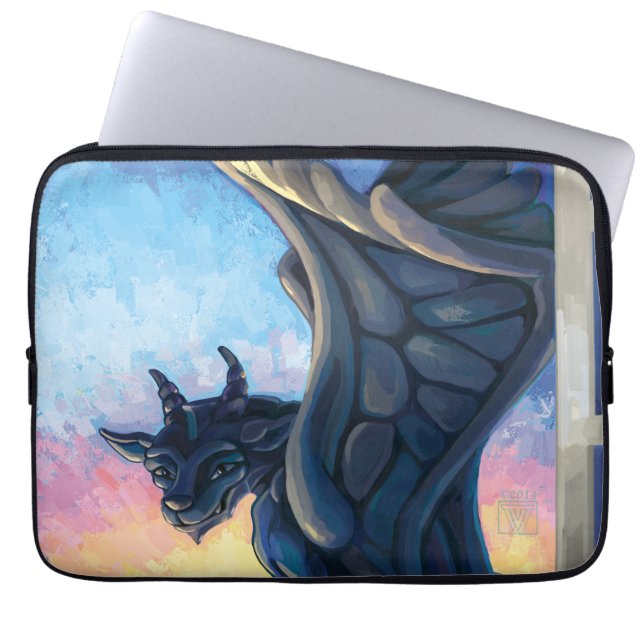 Gargoyle Guardian Laptop Sleeve (Voorkant)