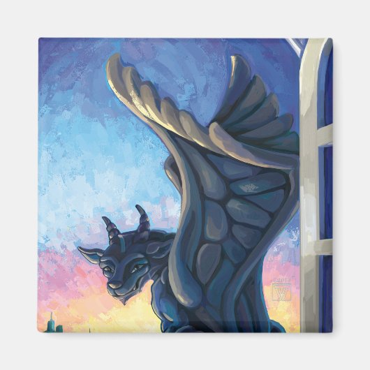 Gargoyle Guardian Magneet (Voorkant)