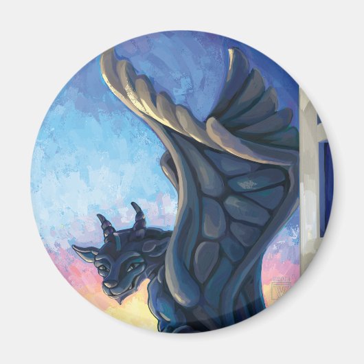 Gargoyle Guardian Magneet (Voorkant)