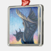 Gargoyle Guardian Metalen Ornament (Links)