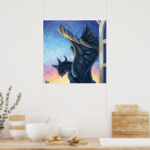 Gargoyle Guardian Poster (Keuken)