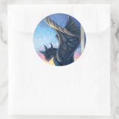 Gargoyle Guardian Ronde Sticker (Tas)