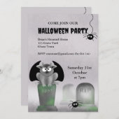 Gargoyle Halloween Party Invitation Kaart (Voorkant / Achterkant)