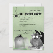 Gargoyle Halloween Party Invitation Kaart (Voorkant)