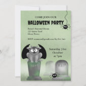 Gargoyle Halloween Party Invitation Kaart (Voorkant)