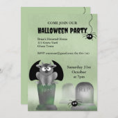 Gargoyle Halloween Party Invitation Kaart (Voorkant / Achterkant)