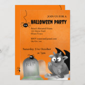Gargoyle Halloween Party Uitnodiging (Voorkant / Achterkant)