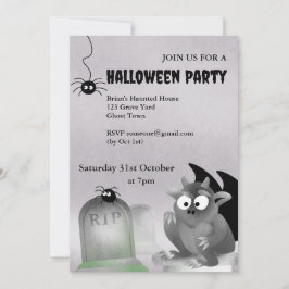 Gargoyle Halloween Party Uitnodiging