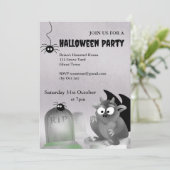 Gargoyle Halloween Party Uitnodiging (Staand voorkant)