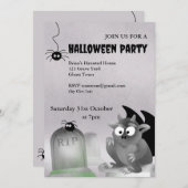 Gargoyle Halloween Party Uitnodiging (Voorkant / Achterkant)