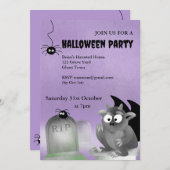 Gargoyle Halloween Party Uitnodiging (Voorkant / Achterkant)