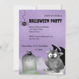 Gargoyle Halloween Party Uitnodiging