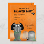 Gargoyle Halloween Party Uitnodiging (Voorkant / Achterkant)