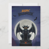 Gargoyle Happy Halloween card Feestdagenkaart (Voorkant)