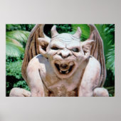 Gargoyle in het Poster van de tuin (Voorkant)
