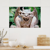 Gargoyle in het Poster van de tuin (Keuken)