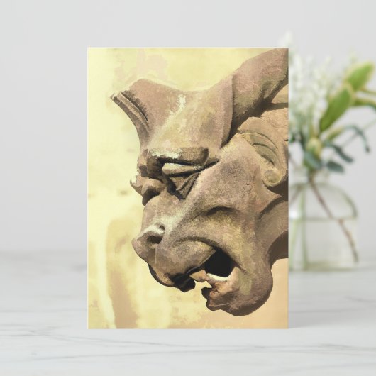 GARGOYLE INVITATIE (Staand voorkant)