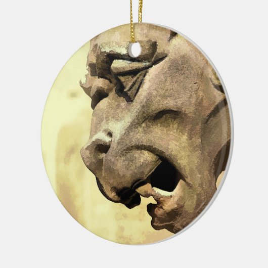 GARGOYLE KERAMISCH ORNAMENT (Links)