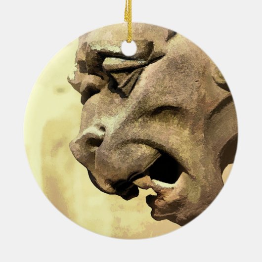 GARGOYLE KERAMISCH ORNAMENT (Achterkant)