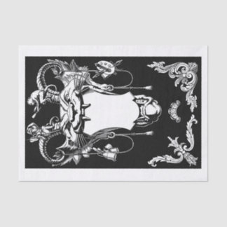 Gargoyle klassiek ontkoppelen van kunst tissuepapier