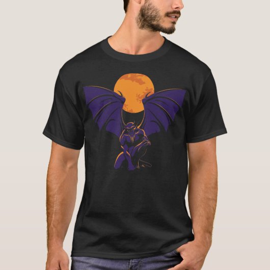 Gargoyle kunstwerk t-shirt (Voorkant)
