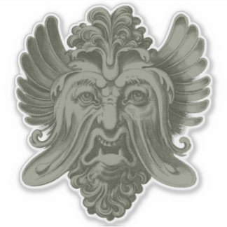 Gargoyle Masker 5 Sticker
