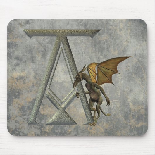 Gargoyle Monogram A Muismat (Voorkant)
