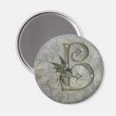 Gargoyle Monogram B Magneet (Voorkant / Achterkant)