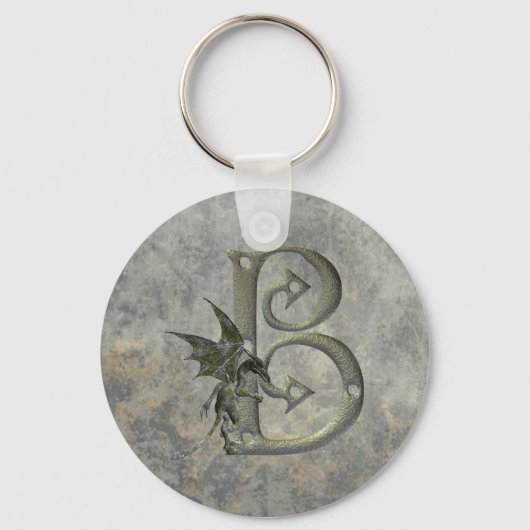 Gargoyle Monogram B Sleutelhanger (Voorkant)