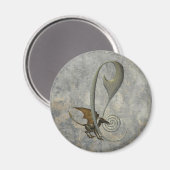 Gargoyle-monogram C Magneet (Voorkant / Achterkant)