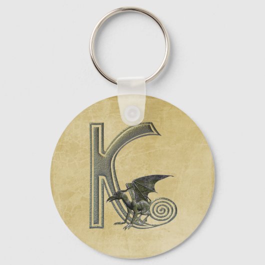 Gargoyle Monogram K Sleutelhanger (Voorkant)