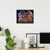 Gargoyle n Dark Fae Poster (Thuiskantoor)