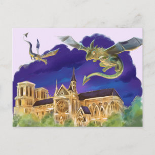 Gargoyle Notre Dame - Parijs ansichtkaart Briefkaart
