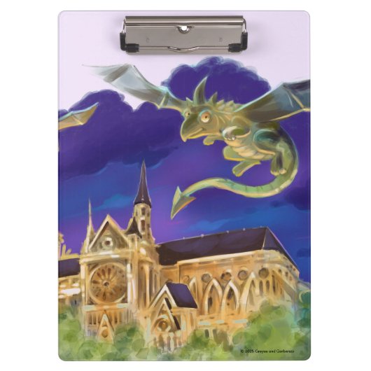 Gargoyle Notre Dame - Parijs Klembord (Voorkant)
