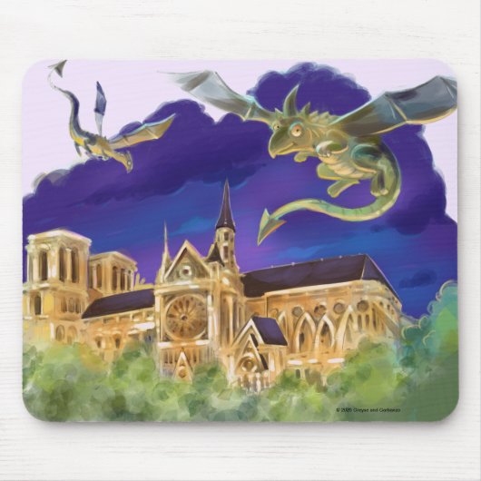 Gargoyle Notre Dame - Parijs Muismat (Voorkant)