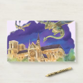 Gargoyle Notre Dame - Parijs Notities 10" x 6" Post-it® Notes (Op bureau)
