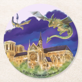 Gargoyle Notre Dame - Parijs Papieren Onderzetters