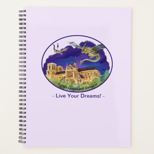 Gargoyle Notre Dame - Paris Dromen Wekelijkse Plan Planner (Voorkant)