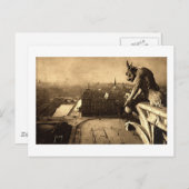 Gargoyle Notre Dame, Paris Frankrijk 1912  Briefkaart (Voorkant / Achterkant)
