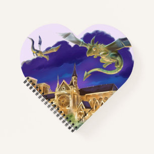 Gargoyle Notre Dame - Paris Hart Notitieboek 