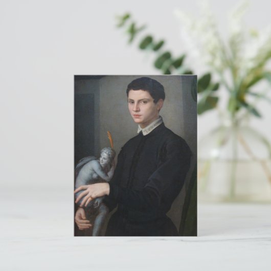 Gargoyle of Dark Cupid in deze verontrustende Ital Briefkaart (Staand voorkant)