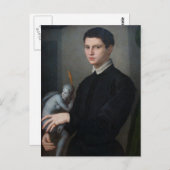 Gargoyle of Dark Cupid in deze verontrustende Ital Briefkaart (Voorkant / Achterkant)