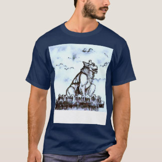 Gargoyle op de oude toren t-shirt