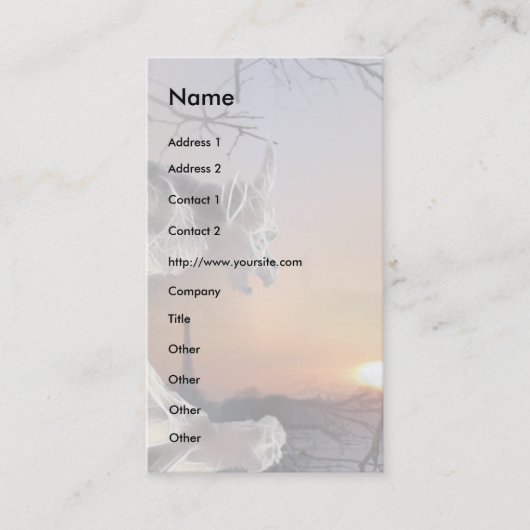 Gargoyle op het dak visitekaartje (Voorkant)