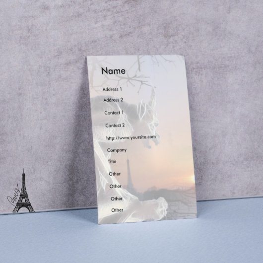 Gargoyle op het dak visitekaartje