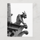 Gargoyle Overzien Parijs Briefkaart (Voorkant)