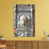 Gargoyle-paneel van de linkerdeur van het portaal, canvas afdruk (Insitu (Woonkamer))