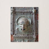 Gargoyle-paneel van de linkerdeur van het portaal, legpuzzel (Verticaal)