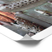 Gargoyle-paneel van de linkerdeur van het portaal, poster (Hoek)